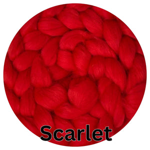 BOGO Blue Faced Leicester SCARLET - BUY AN OUNCE GET ANOTHER OUNCE FREE!  In stock - j