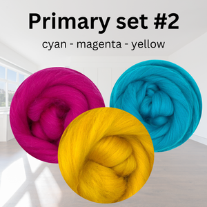 Primary Color Set #2 - cyan - magenta - yellow- 4 ounces each for a total of 12 ounces - pre order please give up to 3 weeks for shipping