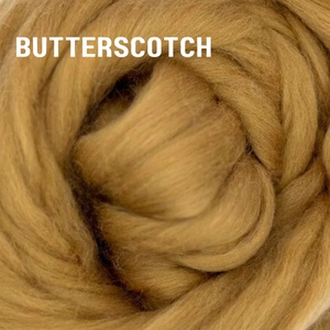 23 mic Merino - BUTTERSCOTCH - 1 pound  Please give up to 3 weeks for shipping pre-order fibers