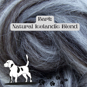 ICELANDIC Natural Blend Combed Top - BARK - ONE POUND - GROUP ORDER