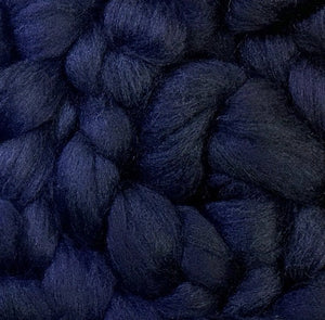 FLASH SALE 50% OFF!   Navy/midnight blue Blue Faced Leicester combed top 1 pound  - in stock and ready to ship