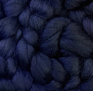 PRE-ORDER FLASH SALE 50% OFF!   Navy/midnight blue Blue Faced Leicester combed top 1 pound  - give up to 3 weeks for pre-order