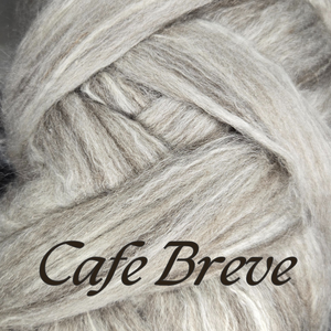 CAFE BREVE - Polwarth, Yak, and Mulberry Silk Blend Combed Top - One Pound Group Presale - Please allow up to 3 weeks for shipping