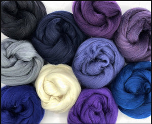 BUNCHES OF GRAPES - 23 micron Merino Combed Top Sampler - 1 Pound & 1 Ounce - Group Presale