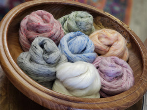 TWEED COLOR POP Sampler - South American Wool with Viscose Nepps - TWO 6.3 OUNCE PACKS - Group Presale