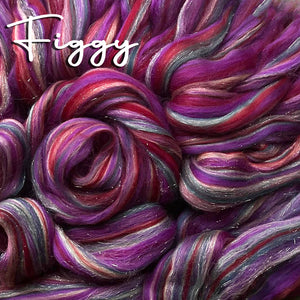 SPECIAL HOLIDAY OFFER - FIGGY -  90% CORRIEDALE WOOL / 10% STELLINA   8-OUNCE PACK - please give up to 3 weeks for shipment
