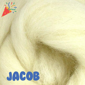 JACOB Combed Top WHITE - One Ounce - sold by Jessica