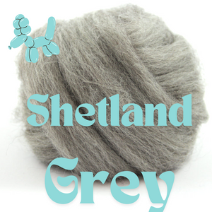 SHETLAND Combed Top NATURAL GREY - 1 ounce - sold by Jessica