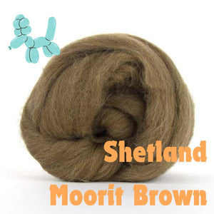 Shetland Combed Top Moorit Brown - One Ounce - Sold by Jessica