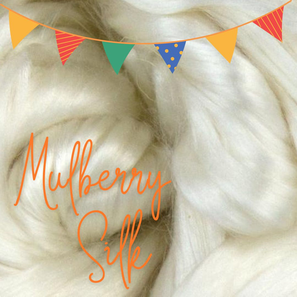 A Grade Mulberry Silk Combed Top - 1 Ounce