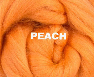 23 mic Merino PEACH Combed Top - 1 Ounce - Sold by Jessica