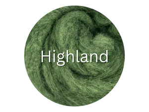 Corriedale carded sliver  HIGHLAND - great for needle felters or woolen spinners - GROUP SALE - ONE POUND **PLEASE GIVE 2 TO 3 WEEKS FOR SHIPPING