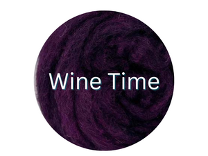 Corriedale carded sliver  WINE TIME - great for needle felters or woolen spinners - GROUP SALE - ONE POUND **PLEASE GIVE 2 TO 3 WEEKS FOR SHIPPING