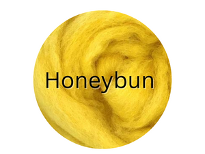 BUY TWO OUNCES GET ONE FREE! Corriedale carded sliver  HONEYBUN - great for needle felters or woolen spinners - J