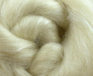 70/30 BFL/bleached tussah silk - ONE POUND **PLEASE GIVE UP TO 3 WEEKS FOR SHIPPING**