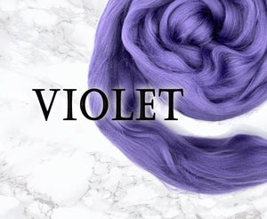 VIOLET Bamboo rayon combed top  -  ONE POUND  *** Please give up to 3 weeks for delivery***