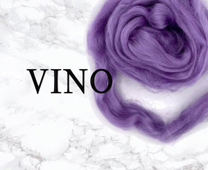 GROUP SALE - Bamboo rayon DYED combed top VINO -  ONE POUND  *** Please give up to 3 weeks for delivery***