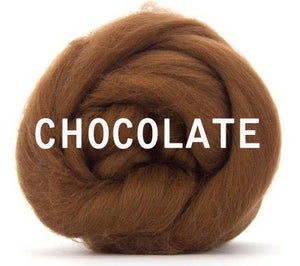 New Sale! 18 Micron Merino Combed Top - CHOCOLATE - 1 Ounce - Sold by Jessica