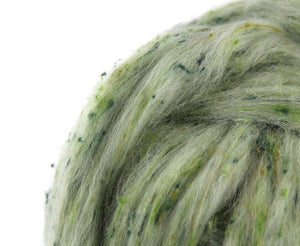 TWEED COLOR POP - GREEN GABLES - South American Wool with Viscose Nepps - By The Pound - Group Presale