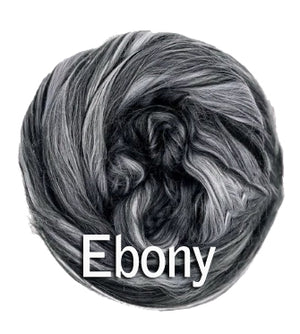 100% bamboo rayon milled blends EBONY -  one pound pre-order