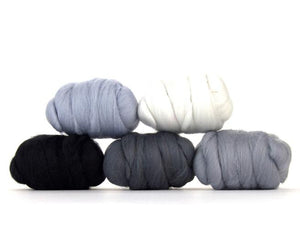 STORM -   23 micron Merino sampler - 1.1 pounds  (group sale) ** give up to three weeks for shipping**