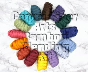MEGA bamboo rayon combed top blending kit - TWO 13 ounce PACKS - Group Presale