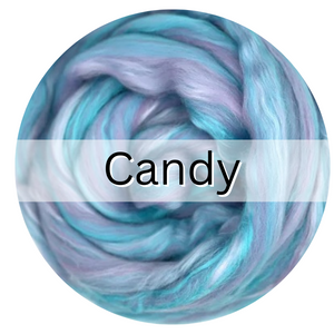 CANDY - Merino and Bamboo Rayon Blend Combed Top - ONE POUND pre-order - please allow  up to 3 weeks for shipping