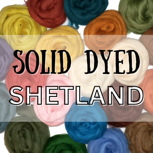 SHETLAND SOLID DYED WOOL BY THE POUND - GROUP ORDER