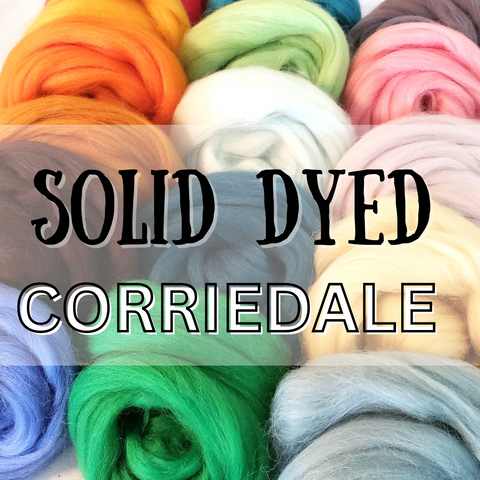 CORRIEDALE SOLID DYED