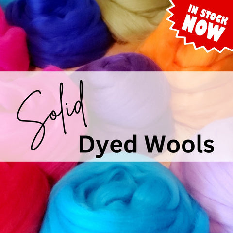 SOLID DYED WOOLS In Stock