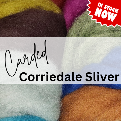 Corriedale Carded Sliver - In Stock