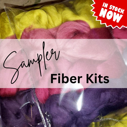 Sampler Fiber Kits SPINNING/FELTING/CARDING - IN STOCK