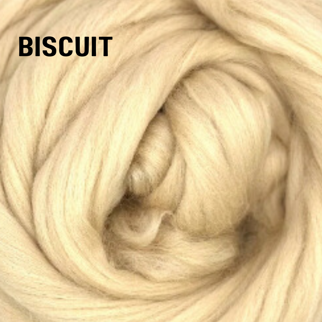 23 mic Merino - BISCUIT  - 1 pound  give up to 3 weeks for shipping for pre-order fibers