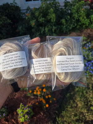 CAFE BREVE - Polwarth, Yak and Mulberry Silk - Four Ounces PLUS ONE SAMPLER SUPER PACK - J