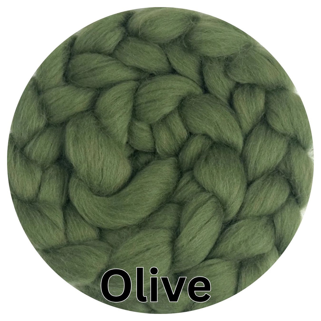 Blue Faced Leicester OLIVE - ONE POUND   *** Please give up to 3 weeks for delivery***