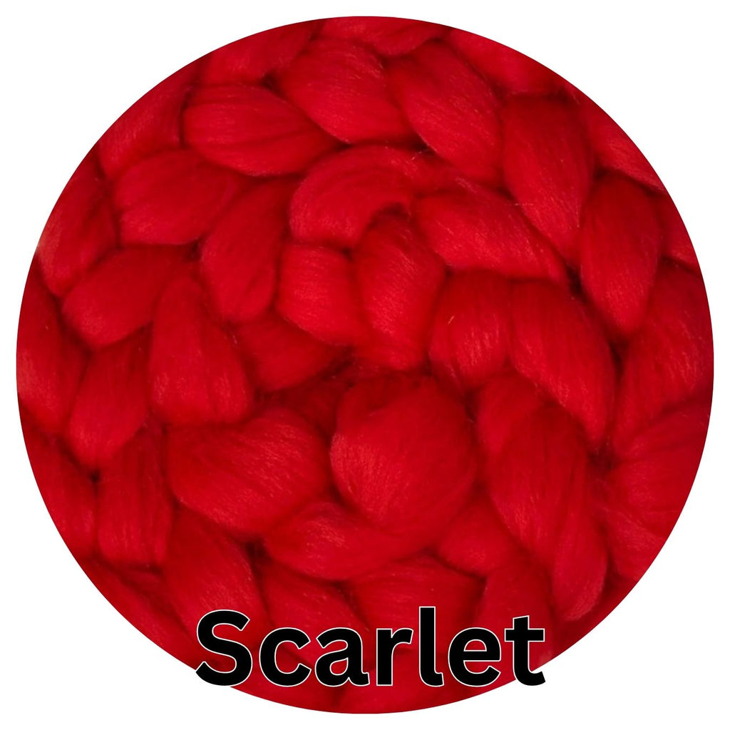 BOGO Blue Faced Leicester SCARLET - BUY AN OUNCE GET ANOTHER OUNCE FREE!  In stock - j