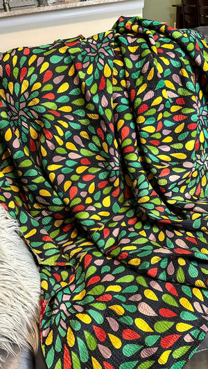 KANTHA QUILT - FALLING LEAVES