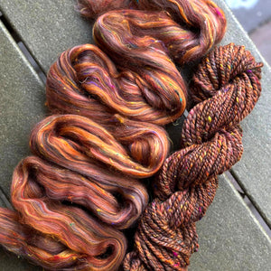 DETERMINATION Merino/pulled sari silk - PRE-ORDER - 1 ounce - give 6 to 8 weeks for shipping