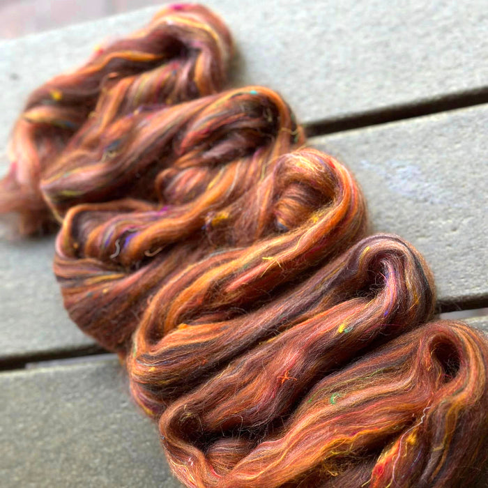 DETERMINATION Merino/pulled sari silk - PRE-ORDER - 1 ounce - give 6 to 8 weeks for shipping