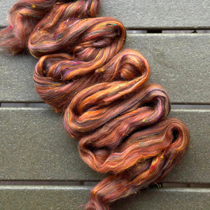 DETERMINATION Merino/pulled sari silk - PRE-ORDER - 1 ounce - give 6 to 8 weeks for shipping