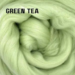 In Stock New Color 23 mic Merino - GREEN TEA - 1 ounce - J