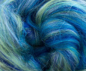 $2 for Tuesday! OCEAN - Merino and Tussah Silk Blend Combed Top - 1 Ounce  - J