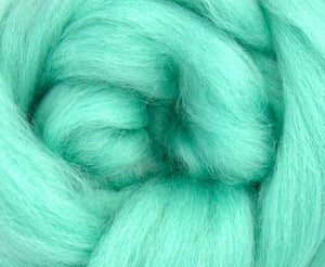 Corriedale Combed Top AQUA - 1 Ounce- Sold by Jessica