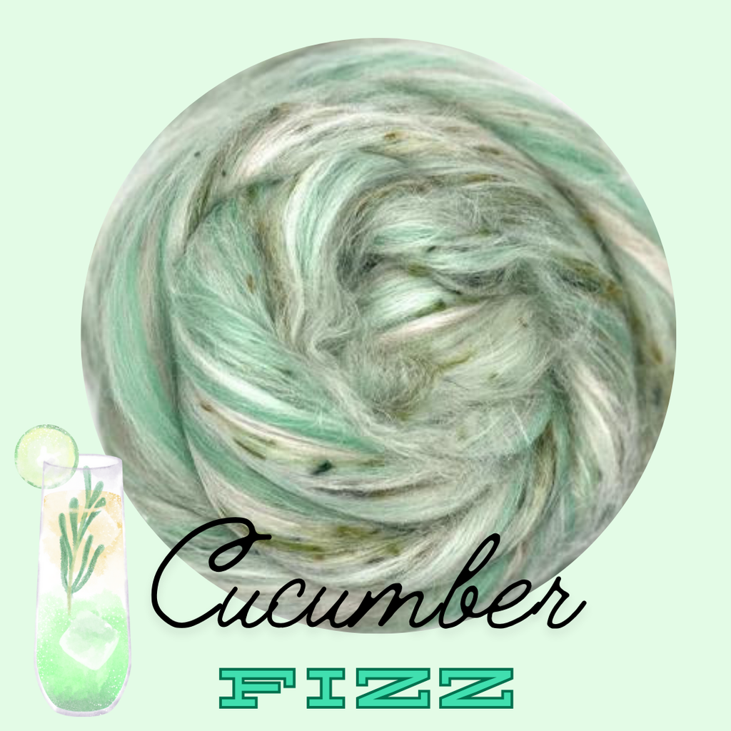 CUCUMBER FIZZ- Merino, Viscose Nepps and Tussah Silk - ONE POUND  - group order pre-order