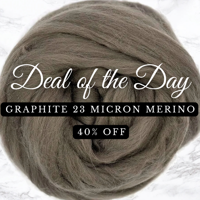 Deal of the Day! 23 mic Merino - GRAPHITE - 1 Ounce - J