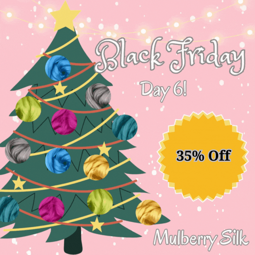 Black Friday Sale! 35% OFF Dyed MULBERRY SILK Combed Top - 1 Pound Presale - Please allow up to 3 weeks for shipping
