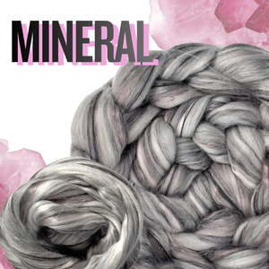 MINERAL -  new blend!  80/20 Merino/mulberry silk blend.  Introductory offer of 35% off a 8- ounce pack **give up to 3 weeks for shipping (Copy)
