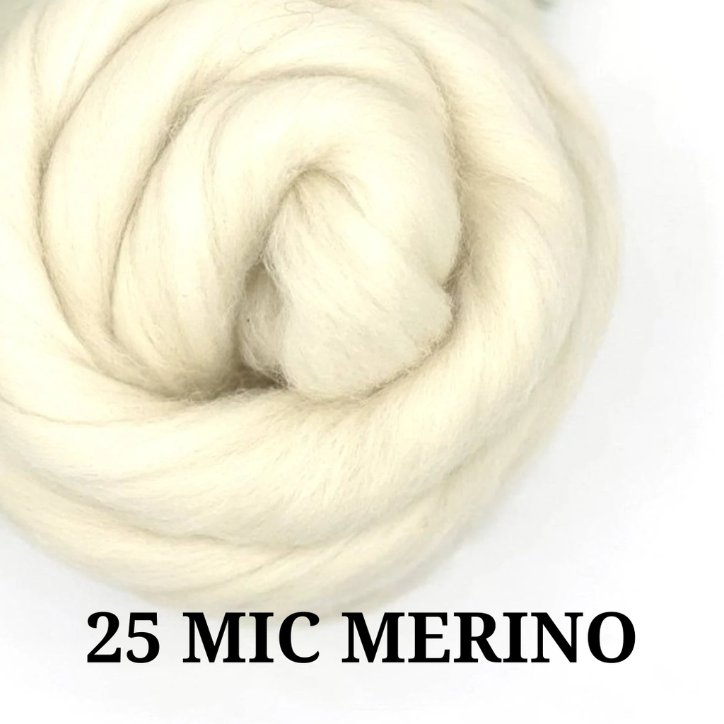 Black Friday Sale! 60% OFF Undyed 25 mic Merino Combed Top - By The Ounce - J