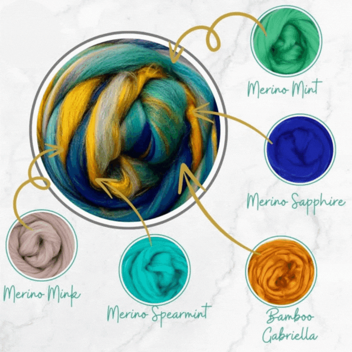 Black Friday Sale! 40% OFF TREASURE COAST 23 Micron Merino and Bamboo Rayon - By The Ounce - J