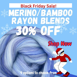 Black Friday Sale! 30% OFF 23 micron Merino/Bamboo Rayon 85/15 Blend - 1 Pound Presale - Please allow up to 3 weeks for shipping